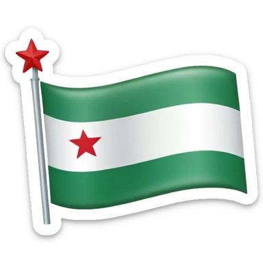 i want syria green flag sticker