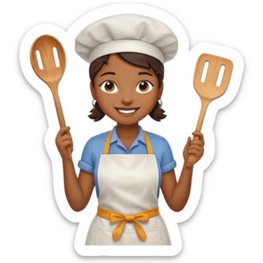 Food Truck Chef woman sticker