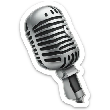 microphone, christmas songs sticker