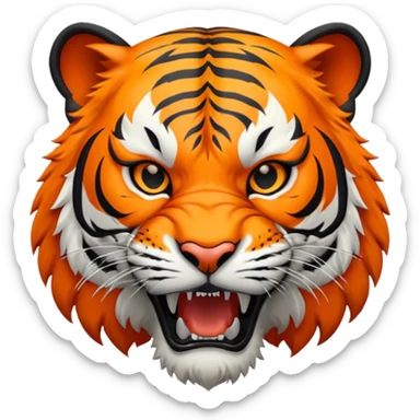 Harrisburg High School Tiger Logo with H sticker