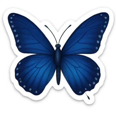 Navy blue butterfly  sticker