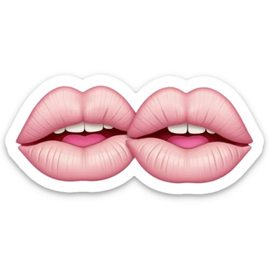 Lips stitched shut  sticker