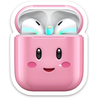 Kirby Airpods sticker