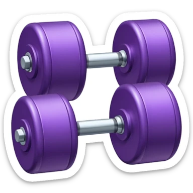 Dumbbell small 1 kg pruble sticker