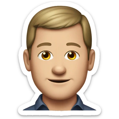 A young Olaf Scholz  sticker