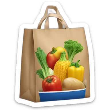 bag of groceries from lidl sticker