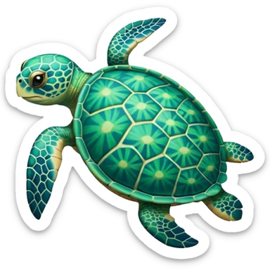 Sea turtle sticker