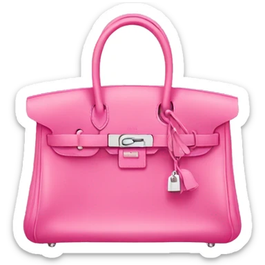 Pink Hermes bag sticker