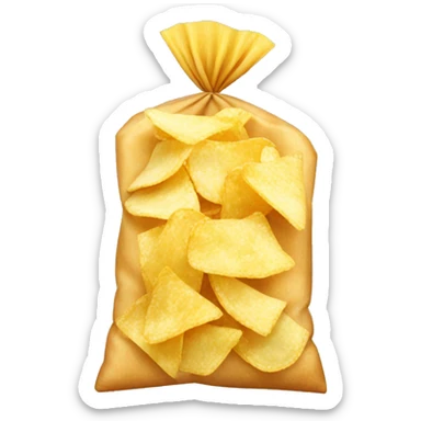 plain bag of chips sticker