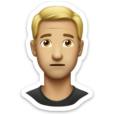 Loser face emoji  sticker