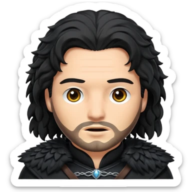 Tu peux créer un emojis Jon snow sticker