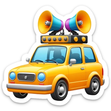 Carreta de som sticker
