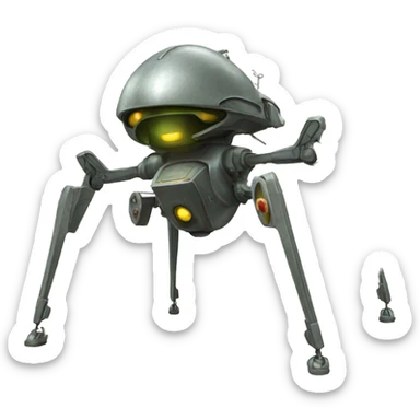 fighting machine from the war of the worlds written by Herbert Wells sticker