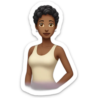 Anetha black sticker