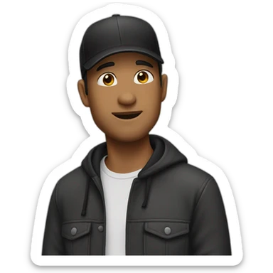 the guy in the black cap sticker