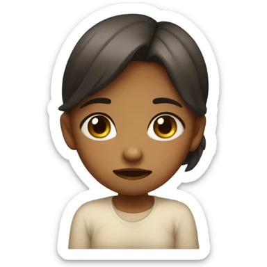 Girl upset  sticker