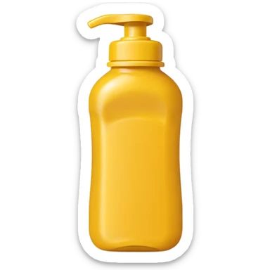 Mustard bottle sticker