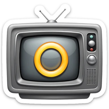 TV static in the Ring movie sticker