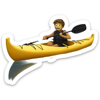 Intestin grêle sur un kayak  sticker