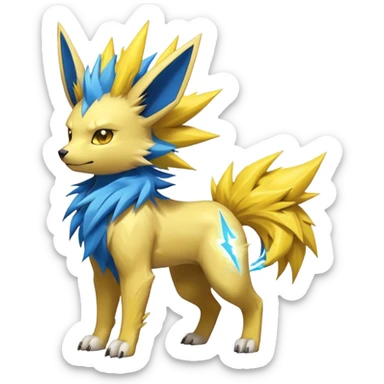 Manectric-Lucio-Jolteon-Fakémon-hybrid-creature (full body)  sticker