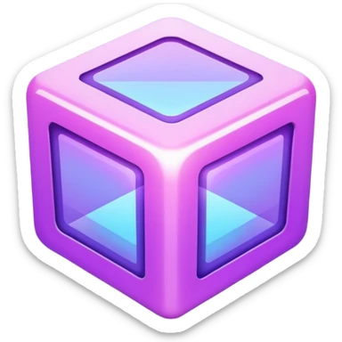 holographic purple form sticker