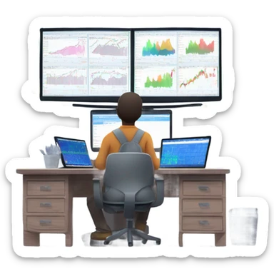 crypto trading sticker