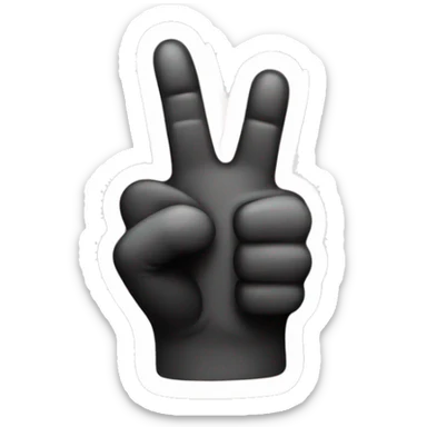 an emoji hand with three thumbs, doing thumbs up with three thumbs sticker