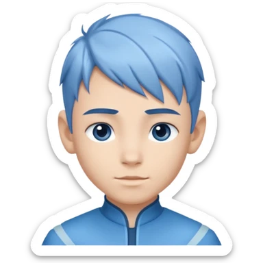 boy in avatar movie style  sticker
