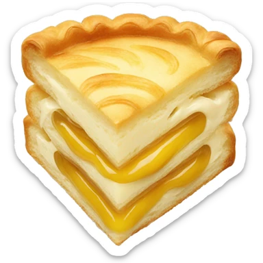 corne pastry with cream filling sticker