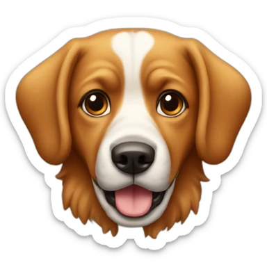 Cachorro caramelo do focinho fino sticker