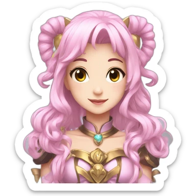 Magical girl anime sticker