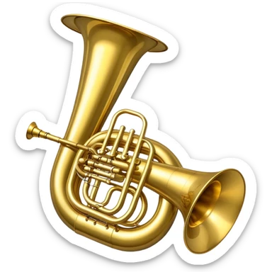 Tuba BRASS sticker