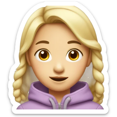 asian children young daughter face sticker