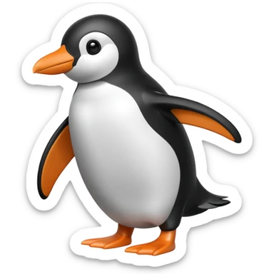 Penguin Flipper sticker