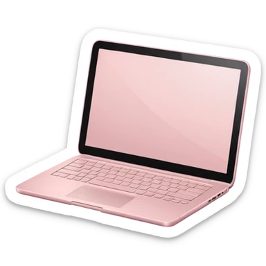 light Pale Pink laptop not macbook sticker