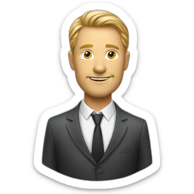 Denmark businessman sticker