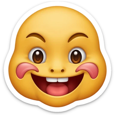 Emoji coquin qui se mord la lèvre  sticker