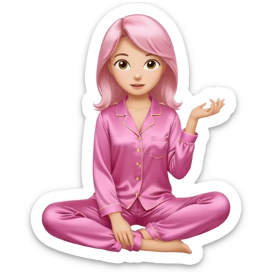 only a pink blouse and pants pijama without a girl sticker