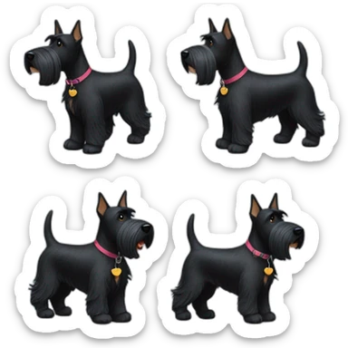 scottish-terrier-dog-walking sticker