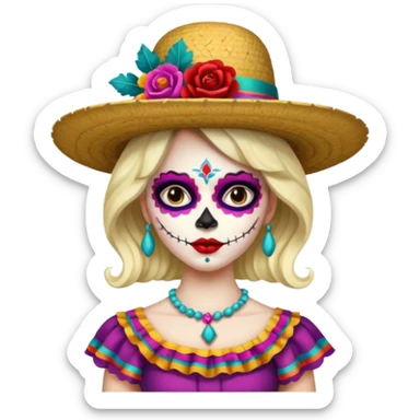 Catrina mexicana sticker