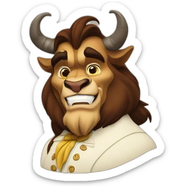 the Beast Disney beauty and the beast sticker