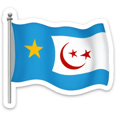 Uyghur flag sticker