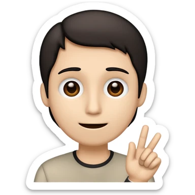 A stickman speaking sticker