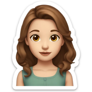 rosemary eleanor benson "rosie" brown hair brown eyes big ears age four sticker