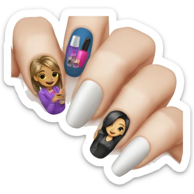 Nail artist sticker