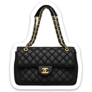 Chanel handbag black sticker