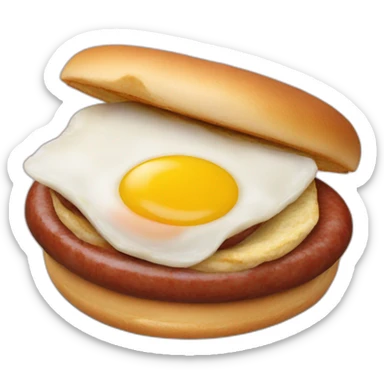 Sausage and egg mcmuffin sticker