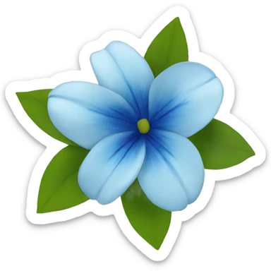 Flores azules sticker