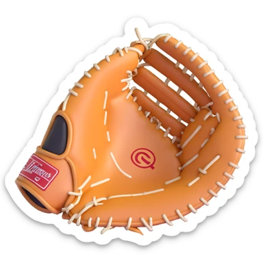 baseball catcher's glove sticker