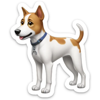 Dog with prosthetic leg  sticker